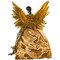 10-Light African American Angel Christmas Treetop Figurine, 13-Inch, Gold